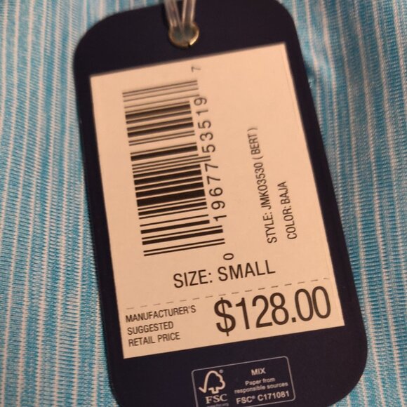 Johnnie-O Bert Golf 1/4 Zip Pullover In Baja NEW WITH TAGS SIZE SMALL - Picture 2 of 9